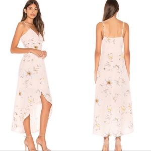 JOA high low flower print dress